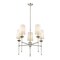 Z-Lite Emily 5 Light Chandelier, Polished Nickel & Off White 3033-5PN - alternate 5